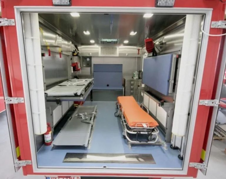 First ambulance for the transport of coronavirus patients Deltamed